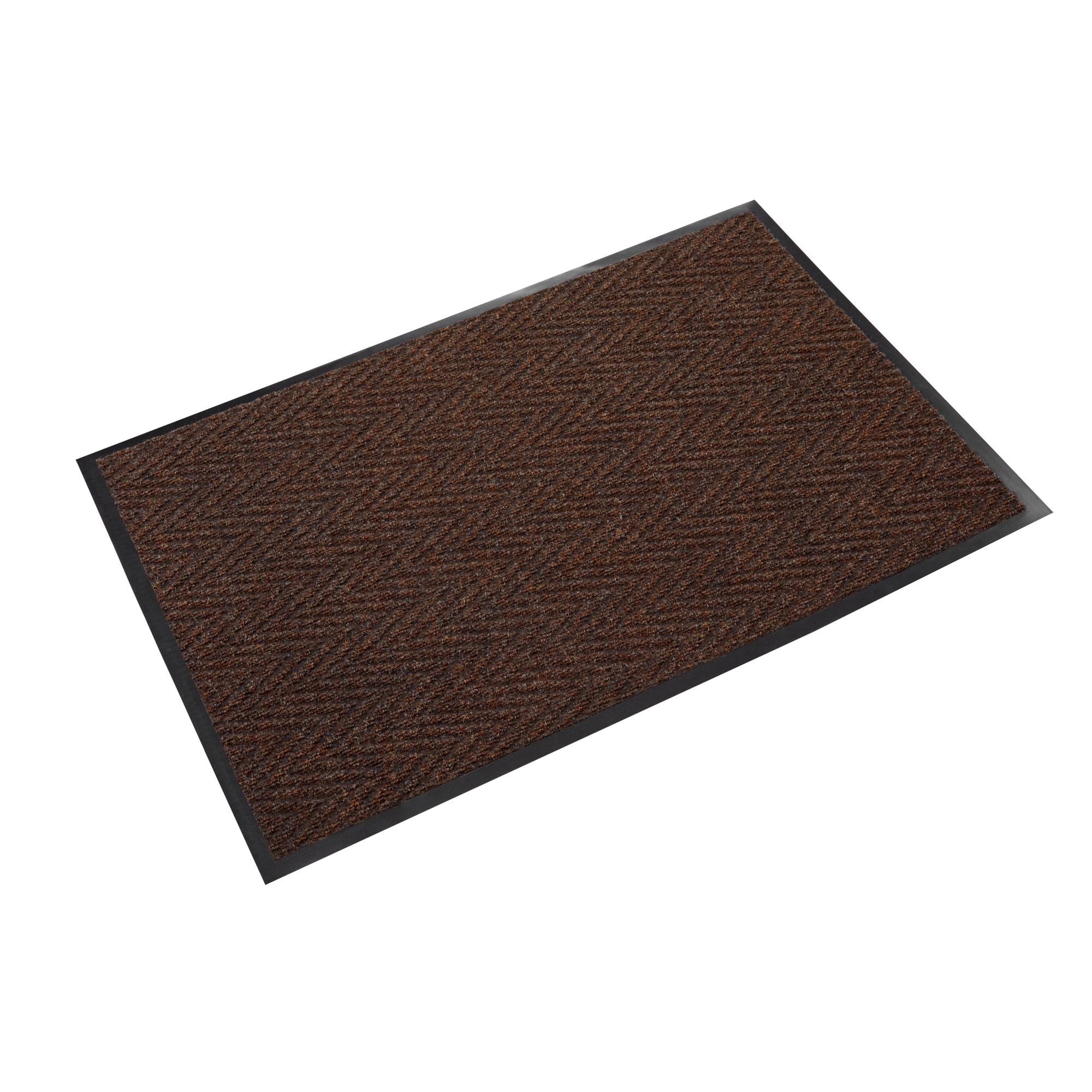 Crown Matting Technologies, Chevron 3ft.x4ft. Brown, Width 36 in, Length 48 in, Thickness 5/16 in, Model# CN 0034BR